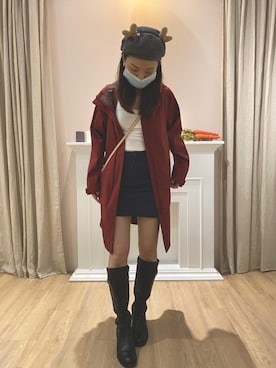 「コーディネート」｜「アイテム（キャスケット）」を使った、ZAIさん（レディース・158cm）の秋コーディネート