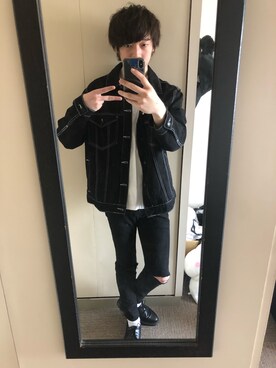 「Daniel Wellington」｜「アイテム（デニムジャケット）」を使った、kei （相互フォロー）さん（メンズ・177cm）の春コーディネート