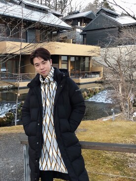 「Down Jacket 」｜@貧窮貴公子さん（メンズ・178cm）の冬コーディネート