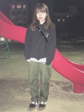 「UNIF（ユニフ）のアイテム」を使った、Fukuo Yuukaさん（レディース・145cm）の春コーディネート