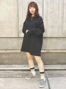 「AFTERBASE（アフターベース）のアイテム」を使った、Fukuo Yuukaさん（レディース・145cm）の秋コーディネート