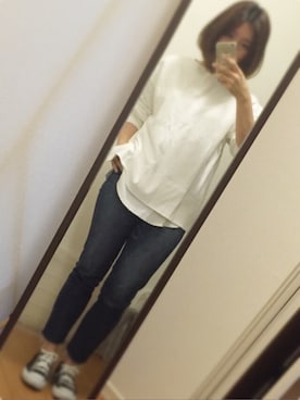 「TODAYFUL（トゥデイフル）のHELENA'sデニム（デニムパンツ）」を使った、yukacocoさん（レディース・160cm）の冬コーディネート