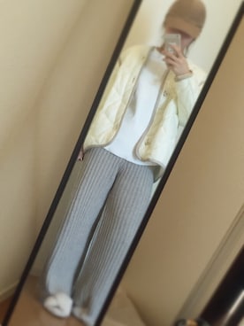 「コーデュロイキャップ」｜「アイテム（ミリタリージャケット）」を使った、yukacocoさん（レディース・160cm）の秋コーディネート