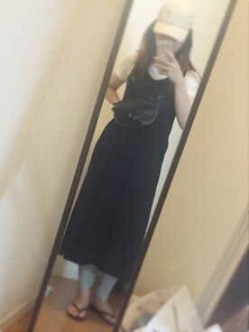 yukacocoさんの「キャミソールニットドレス」を使ったコーディネート