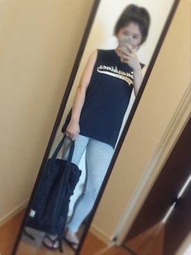「TODAYFUL（トゥデイフル）のアイテム（ビーチサンダル）」を使った、yukacocoさん（レディース・160cm）の夏コーディネート