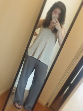 「TODAYFUL（トゥデイフル）のアイテム（ビーチサンダル）」を使った、yukacocoさん（レディース・160cm）の夏コーディネート