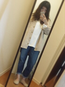 「TODAYFUL（トゥデイフル）のルーズロングT（Tシャツ/カットソー）」を使った、yukacocoさん（レディース・160cm）の秋コーディネート