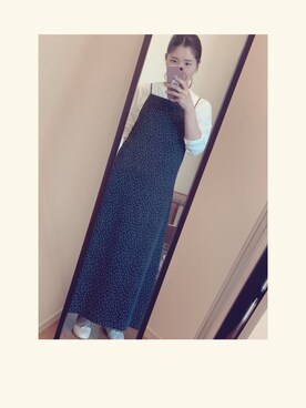 yukacocoさんの「サテンドットドレス」を使ったコーディネート