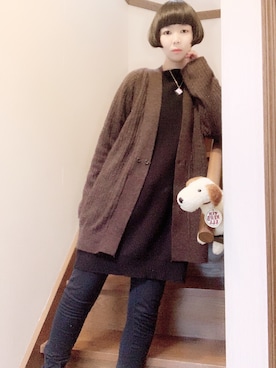 「ゆるカーディガン」｜Ⓜ︎🐿️ena.さん（レディース・157cm）の春コーディネート