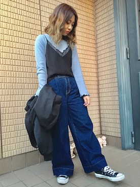 も か み ゆさん（レディース・152cm）の冬コーディネート