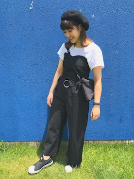 「Another Edition」｜「アイテム（スニーカー）」を使った、も か み ゆさん（レディース・152cm）の春コーディネート