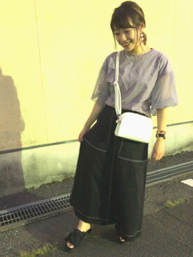 「AMERICAN HOLIC」｜も か み ゆさん（レディース・152cm）の夏コーディネート