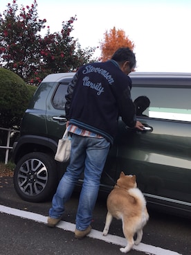 「柴犬」｜「アイテム（ジャケット/アウター）」を使った、KGさん（メンズ・165cm）の冬コーディネート