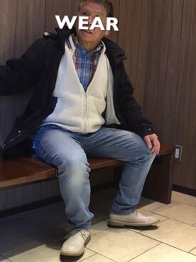 「Eddie Bauer（エディーバウアー）のアイテム（マウンテンパーカー）」を使った、KGさん（メンズ・165cm）の冬コーディネート