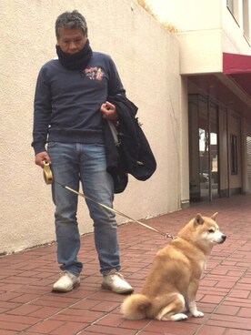 「Eddie Bauer（エディーバウアー）のアイテム（マウンテンパーカー）」を使った、KGさん（メンズ・165cm）の冬コーディネート