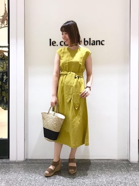 ルクールブラン名古屋セントラルパーク店スタッフさん（レディース・161cm）の春コーディネート