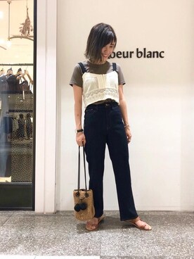 ルクールブラン名古屋セントラルパーク店スタッフさん（レディース・157cm）の春コーディネート