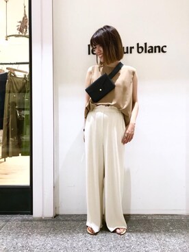 ルクールブラン名古屋セントラルパーク店スタッフさん（レディース・157cm）の夏コーディネート