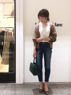 ルクールブラン名古屋セントラルパーク店スタッフさん(レディース・166cm)の夏コーディネート
