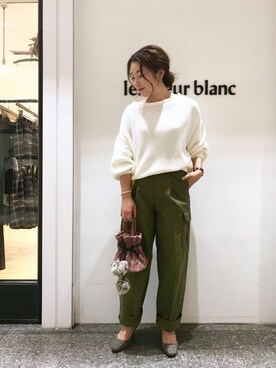 ルクールブラン名古屋セントラルパーク店スタッフさん(レディース・158cm)の夏コーディネート