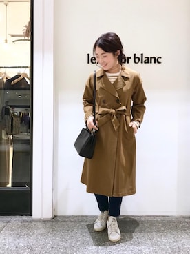 ルクールブラン名古屋セントラルパーク店スタッフさん(レディース・158cm)の秋コーディネート