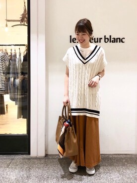 ルクールブラン名古屋セントラルパーク店スタッフさん（レディース・161cm）の春コーディネート