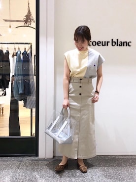 ルクールブラン名古屋セントラルパーク店スタッフさん(レディース・161cm)の春コーディネート