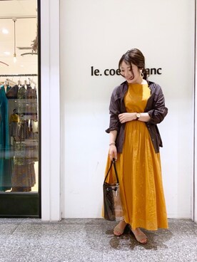 ルクールブラン名古屋セントラルパーク店スタッフさん（レディース・158cm）の春コーディネート