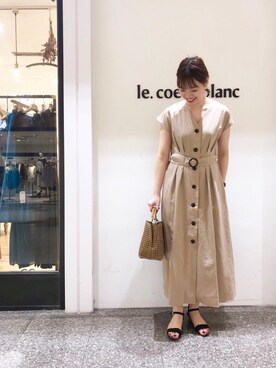 ルクールブラン名古屋セントラルパーク店スタッフさん(レディース・161cm)の春コーディネート