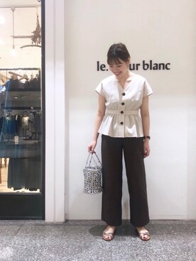 ルクールブラン名古屋セントラルパーク店スタッフさん(レディース・161cm)の春コーディネート