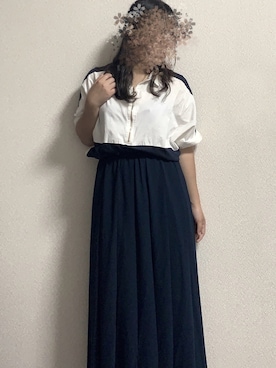 「ロンクスカート」｜「アイテム（その他）」を使った、たま。さん（レディース・148cm）の秋コーディネート