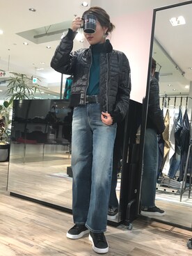 「diesel denim」｜Cozuさん（レディース・159cm）の秋コーディネート