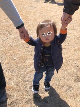 わっくさん（キッズ・80cm）の冬コーディネート