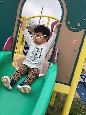 「jeans-b 2nd（ジーンズベーセカンド）のアイテム」を使った、わっくさん（キッズ・74cm）の秋コーディネート