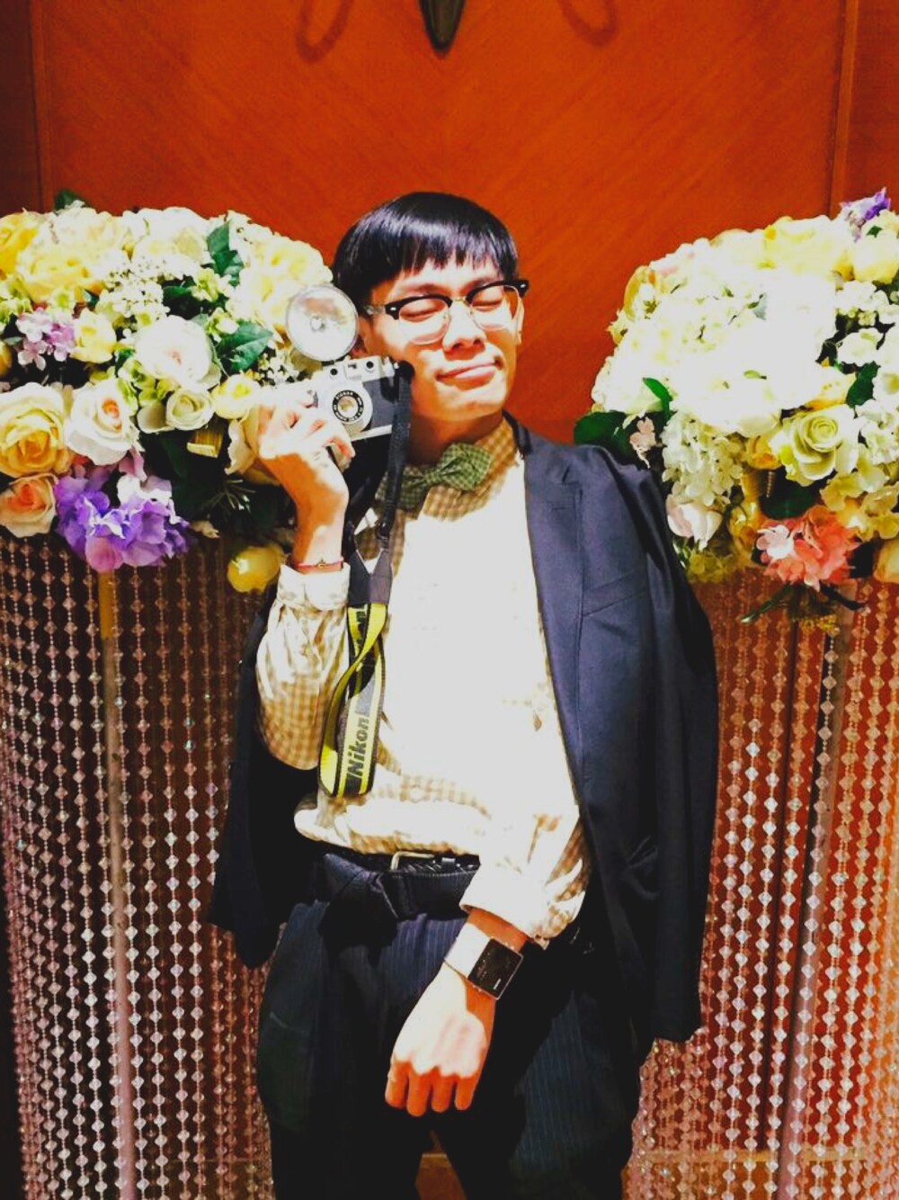 「NOOKAのアイテム（アナログ腕時計、シルバー系）」を使った、五右衛門さん（メンズ・166cm）の冬コーディネートの1枚目の写真