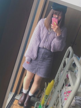 「アパレルスタッフ」｜「アイテム（キャスケット）」を使った、まあや✡﻿さん（レディース・158cm）の春コーディネート