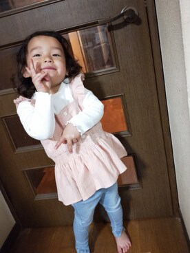 一姫二太郎★★さん（キッズ・90cm）の春コーディネート