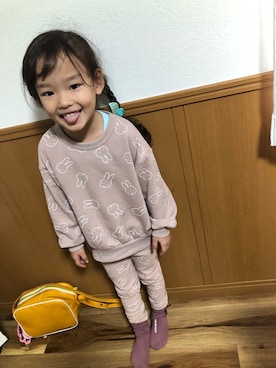 「アイテム（スウェット）」を使った、一姫二太郎★★さん（キッズ・100cm）の秋コーディネート
