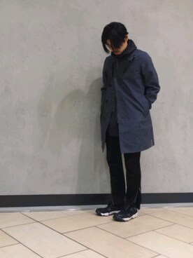 「DIESEL（ディーゼル）のアイテム（トレンチコート）」を使った、KIMUさん（メンズ・168cm）の秋コーディネート