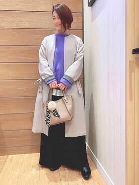 「毛玉になりにくいニット」｜aaamiさん（レディース・154cm）の秋コーディネート