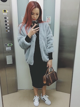 「streetsnap」｜「アイテム（ワンピース/ドレス）」を使った、baby1989さん（レディース・158cm）の冬コーディネート