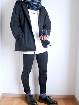 「アイテム（ブルゾン）」を使った、TRAPさん（メンズ・173cm・10代）の冬コーディネート