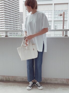 「THREAD-LINE（スレッドライン）のアイテム」を使った、nancyyyさん（レディース・172cm）の春コーディネート