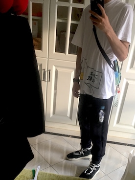 「FILA（フィラ）のアイテム（チノパンツ）」を使った、zjz708さん（メンズ・175cm）の秋コーディネート