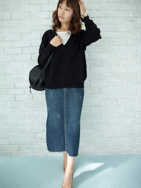 もりのがっこうさん（レディース・161cm）の冬コーディネート