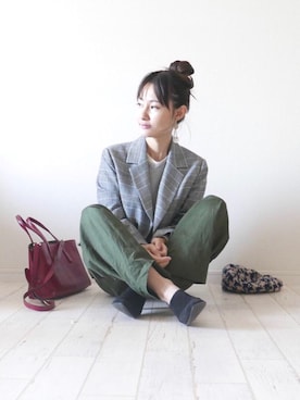 「もりのがっこう（もりのがっこう）のアイテム」を使った、もりのがっこうさん（レディース・161cm）の秋コーディネート