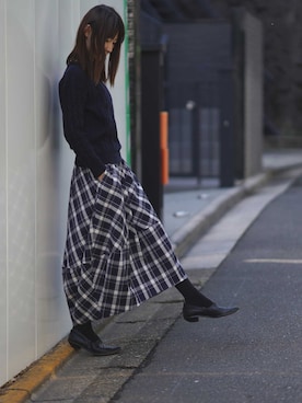 もりのがっこうさん（レディース・161cm）の冬コーディネート