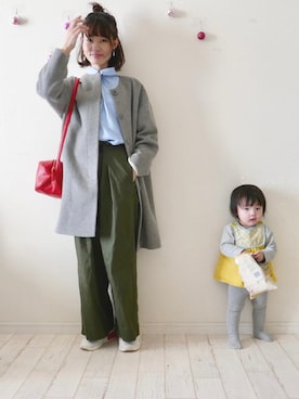 もりのがっこうさん（レディース・161cm）の冬コーディネート