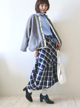 もりのがっこうさん（レディース・161cm）の冬コーディネート