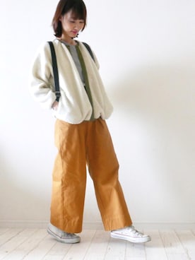 もりのがっこうさん（レディース・161cm）の冬コーディネート